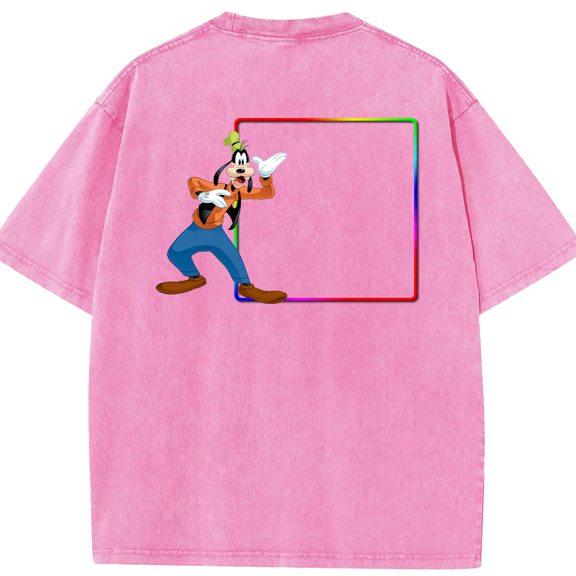 （画像用） ミッキーマウス Mickey Mouse 綿100% ヴィンテージ風 半袖Tシャツ（背面プリント）